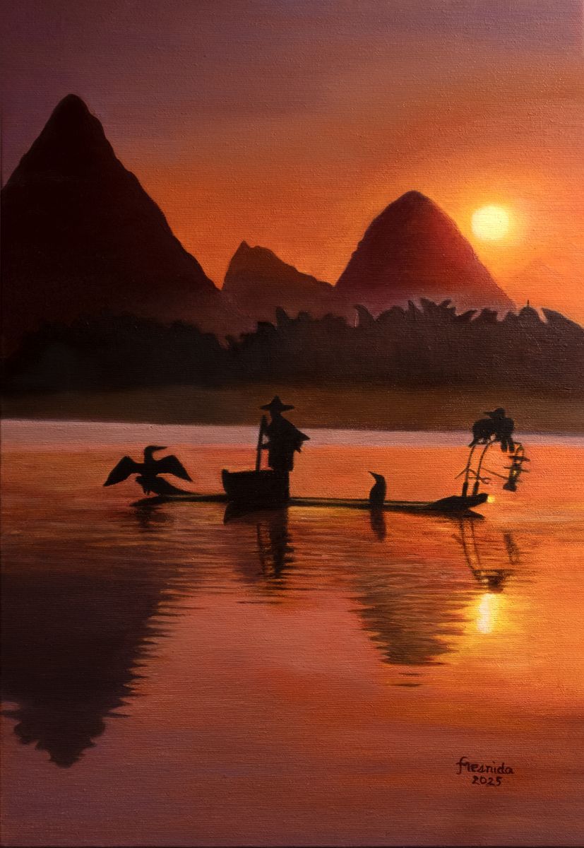 Fresnida Soriquez - Pescatori e Cormorani